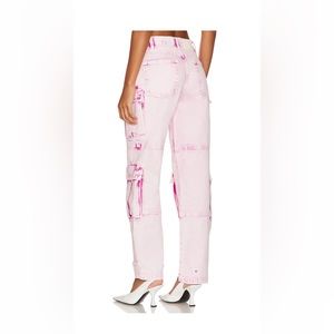 Grlfrnd cargo pink jeans